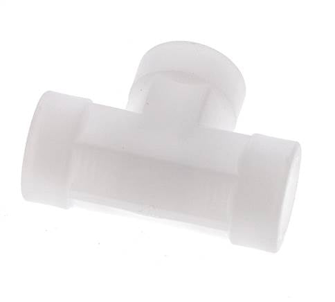Racor en T G1/4'' Hembra Polipropileno (pp) FDA 10bar (140,5psi)