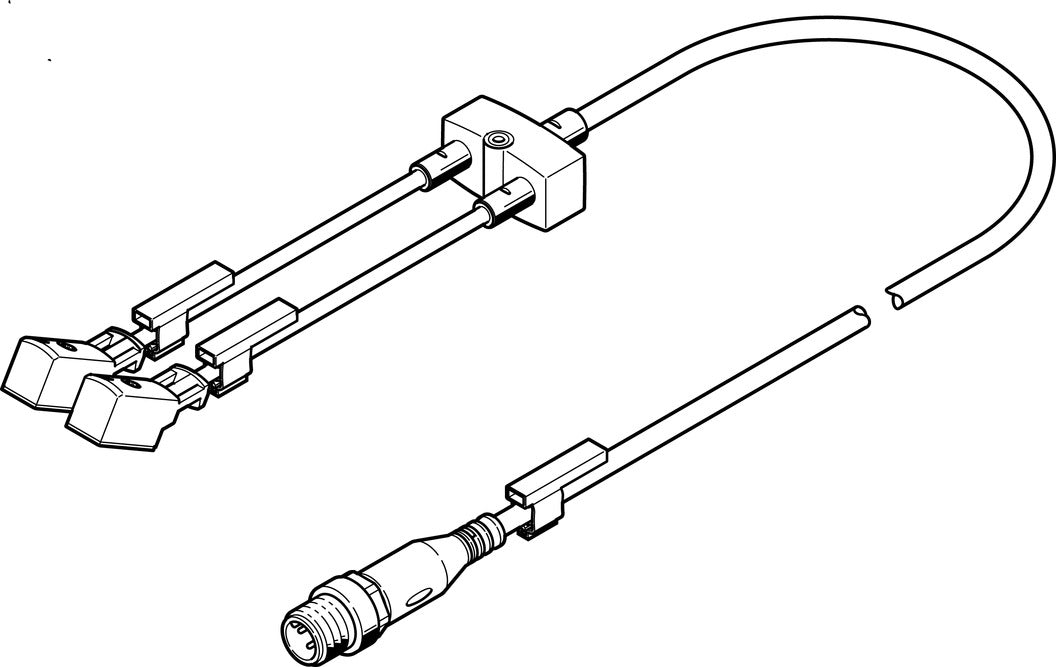 Festo Y-Distribuidor Con Cables En Ambos Extremos 5m/0.3m 1A IP65/ - 8035788