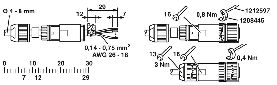 Conector Redondo (industrial) Phoenix Contact - 1424660