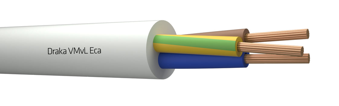 Draka VMVL Eca 3G1 Cable De Vinilo Flexible Blanco - 803871 [100 Metros]