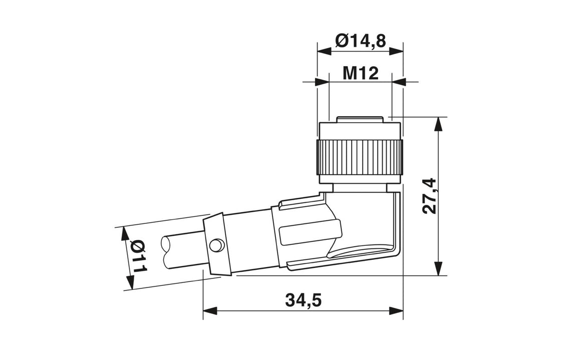 Phoenix Contact Cable de sensor/actuador con conector - 1681389