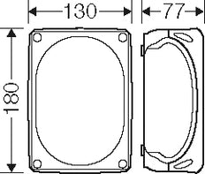 Hensel DK1000G IP66 Caja De Conexiones 180x130mm - DK 1000 G