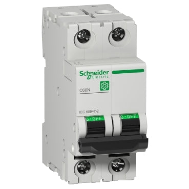 Schneider Electric Multi 9 C60N 2P 4A C-Curva MCB 10kA - M9F11204