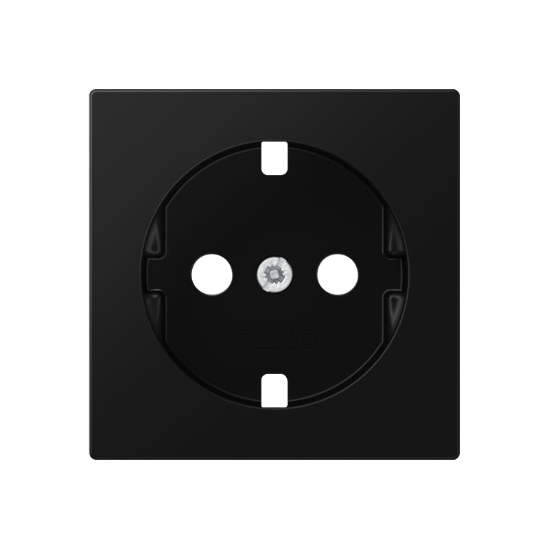 Jung A500 Tapa Negra Mate Para Placa De Enchufe - A1520BFPLSWM