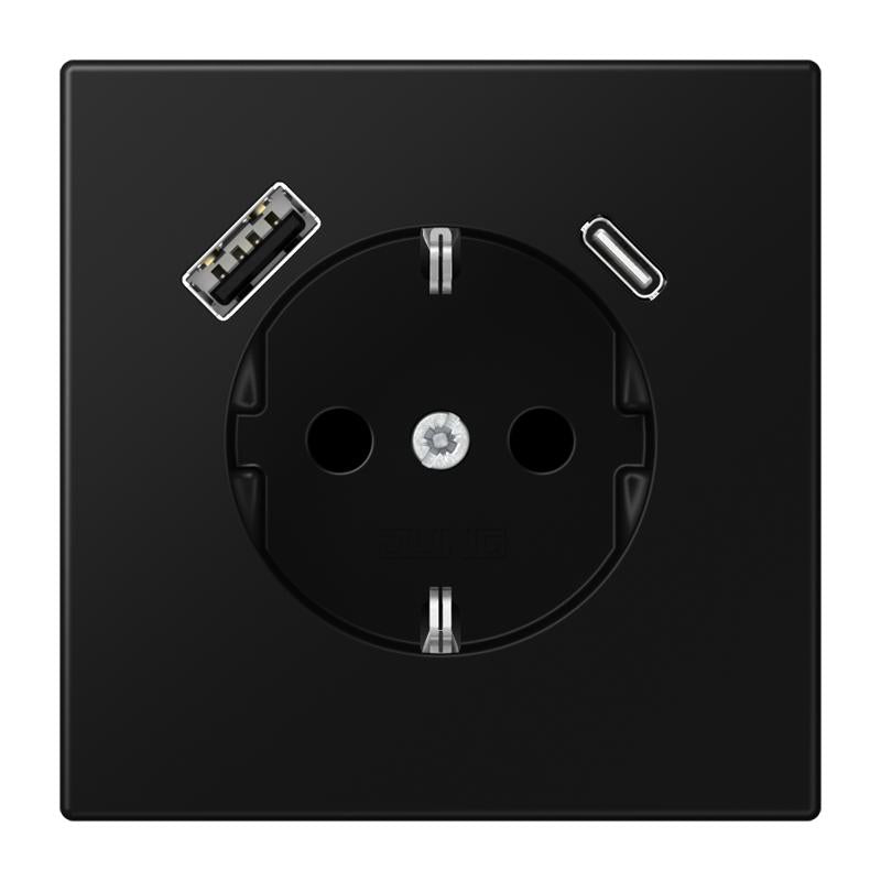 Toma De Pared De La GAMA LS De Jung (Aparamenta WCD) (Enchufe Europeo) - LS1520-15CASWM