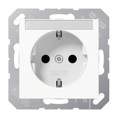 Toma De Corriente De Pared JUNG A500 Con Campo De Texto 16A 250V (Enchufe Europeo) - A1520NBFNAWW