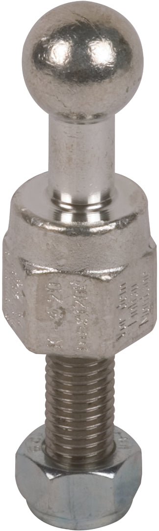 Dehn Punta de Bola Fija Perno Roscado Recto Y Tuerca 25mm M12x45mm - 755245