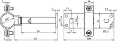 Dehn Ex W85 Soporte Conductor Distancia 85mm Placa Fijación St - 275450 [10 Piezas]