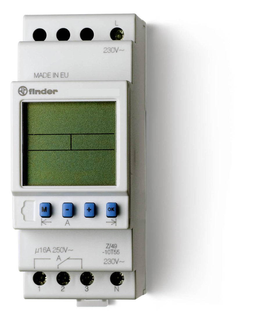 Finder Temporizador Digital Semanal Interruptor 16A 12V - 12.21.0.012.0000