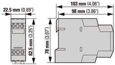 Eaton ETR4-51-W Estrella Delta Temporizador Relé 400VAC - 031885