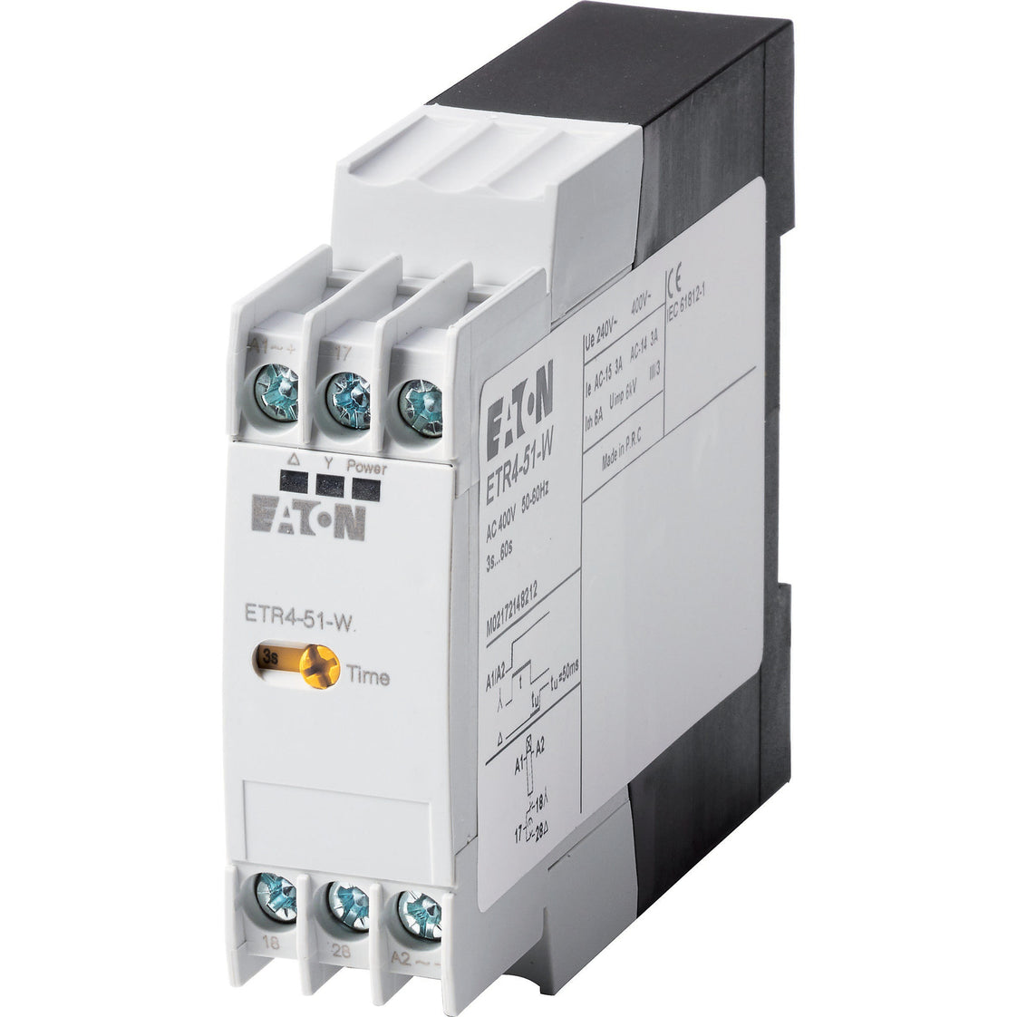 Eaton ETR4-51-W Estrella Delta Temporizador Relé 400VAC - 031885