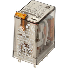 Finder 55.32 Relé Industrial 2CO 10A 24VAC Con Pulsador De Prueba - 55.32.8.024.0040