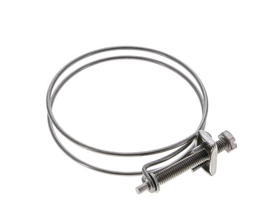 abrazadera de manguera de 75 - 80 mm Acero galvanizado
