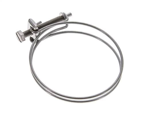 abrazadera de manguera de 75 - 80 mm Acero galvanizado