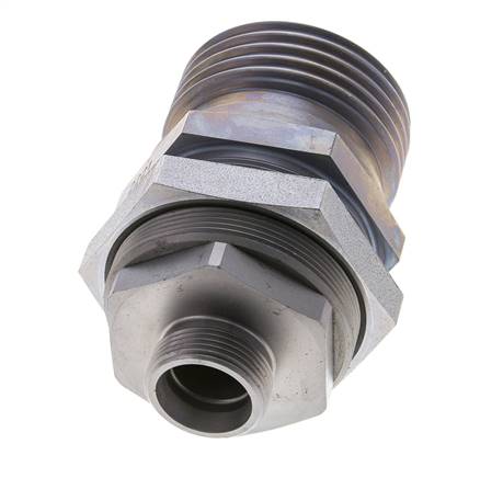 Acoplamiento hidráulico de acero Toma 18 mm L Anillo de corte ISO 14540/8434-1 D M54 x 4