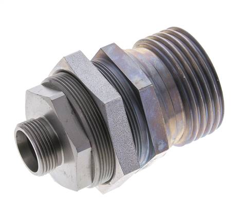 Acoplamiento hidráulico de acero Toma 18 mm L Anillo de corte ISO 14540/8434-1 D M54 x 4