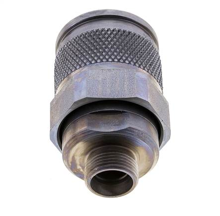Enchufe hidráulico de acero 15 mm L Anillo de corte ISO 14540/8434-1 D M36 x 3