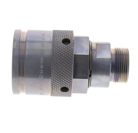 Enchufe hidráulico de acero 25 mm S Anillo de corte ISO 14540/8434-1 D M54 x 4