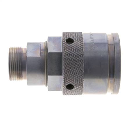 Enchufe hidráulico de acero 25 mm S Anillo de corte ISO 14540/8434-1 D M54 x 4