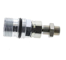 Acero DN 10 Acoplamiento hidráulico Enchufe 8 mm L Anillo de compresión Mampara ISO 14541/8434-1 D M28 x 2