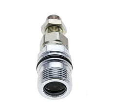 Acero DN 10 Acoplamiento hidráulico Enchufe 8 mm L Anillo de compresión Mampara ISO 14541/8434-1 D M28 x 2