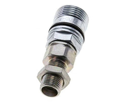 Acero DN 10 Acoplamiento hidráulico Enchufe 10 mm L Anillo de compresión Mampara ISO 14541/8434-1 D M28 x 2