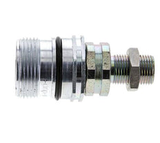 Acero DN 12.5 Acoplamiento hidráulico Enchufe 12 mm L Anillo de compresión Mampara ISO 14541/8434-1 D M36 x 2