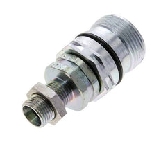 Acero DN 12.5 Acoplamiento hidráulico Enchufe 12 mm L Anillo de compresión Mampara ISO 14541/8434-1 D M36 x 2
