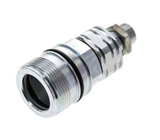 Acero DN 20 Acoplamiento hidráulico Enchufe 12 mm L Anillo de compresión Mampara ISO 14541/8434-1 D M42 x 2