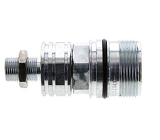 Acero DN 20 Acoplamiento hidráulico Enchufe 12 mm L Anillo de compresión Mampara ISO 14541/8434-1 D M42 x 2