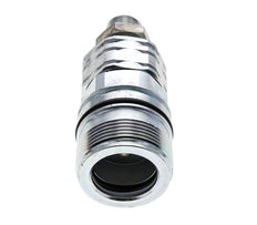 Acero DN 20 Acoplamiento hidráulico Enchufe 12 mm L Anillo de compresión Mampara ISO 14541/8434-1 D M42 x 2