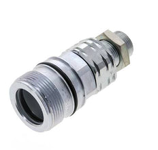 Acero DN 20 Acoplamiento hidráulico Enchufe 15 mm L Anillo de compresión Mampara ISO 14541/8434-1 D M42 x 2
