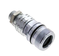 Acero DN 20 Acoplamiento hidráulico Enchufe 15 mm L Anillo de compresión Mampara ISO 14541/8434-1 D M42 x 2