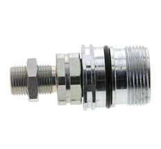 Acero DN 12.5 Acoplamiento hidráulico Enchufe 10 mm S Anillo de compresión Mampara ISO 14541/8434-1 D M36 x 2