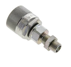 Acero DN 10 Acoplamiento hidráulico Tapón 8 mm L Anillo de compresión Mampara ISO 14541/8434-1 D M28 x 2