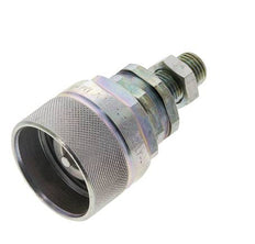 Acero DN 12.5 Acoplamiento hidráulico Tapón 8 mm L Anillo de compresión Mampara ISO 14541/8434-1 D M36 x 2