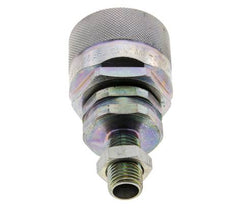 Acero DN 12.5 Acoplamiento hidráulico Tapón 8 mm L Anillo de compresión Mampara ISO 14541/8434-1 D M36 x 2