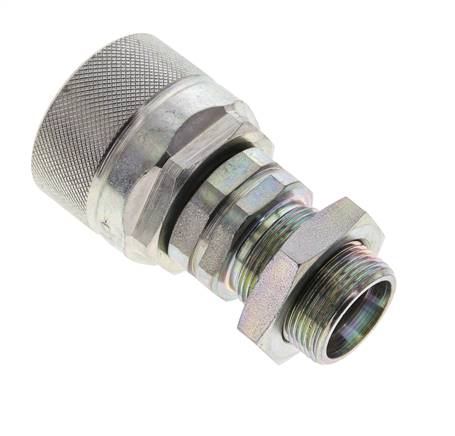 Acero DN 12.5 Acoplamiento hidráulico Tapón 18 mm L Anillo de compresión Mampara ISO 14541/8434-1 D M36 x 2