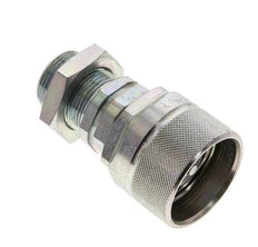Acero DN 12.5 Acoplamiento hidráulico Tapón 18 mm L Anillo de compresión Mampara ISO 14541/8434-1 D M36 x 2
