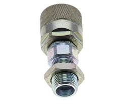 Acero DN 10 Acoplamiento hidráulico Tapón 12 mm S Anillo de compresión Mampara ISO 14541/8434-1 D M28 x 2
