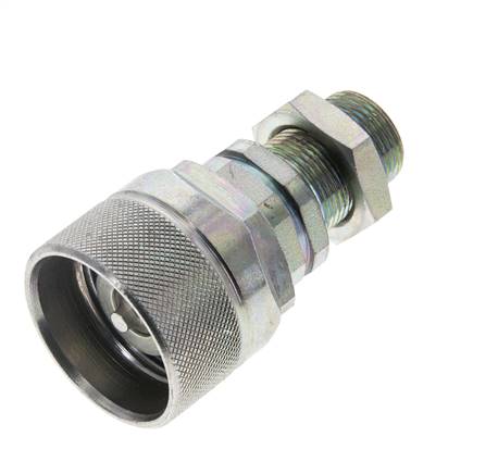 Acero DN 12.5 Acoplamiento hidráulico Tapón 14 mm S Anillo de compresión Mampara ISO 14541/8434-1 D M36 x 2