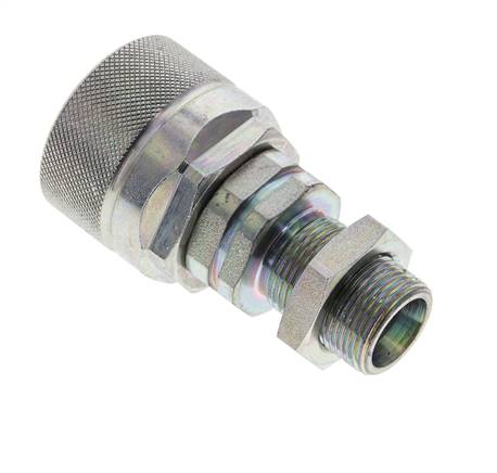 Acero DN 12.5 Acoplamiento hidráulico Tapón 14 mm S Anillo de compresión Mampara ISO 14541/8434-1 D M36 x 2