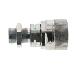 Acero DN 12.5 Acoplamiento hidráulico Tapón 14 mm S Anillo de compresión Mampara ISO 14541/8434-1 D M36 x 2