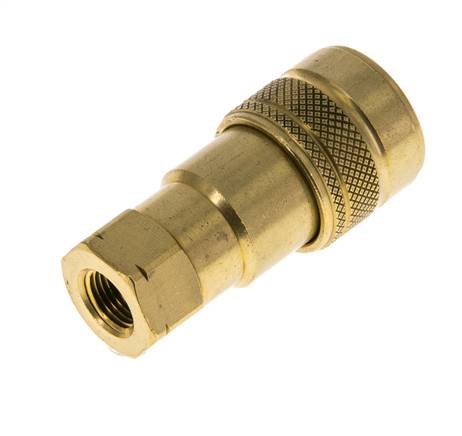 Acoplamiento hidráulico de latón DN 5 con rosca NPT hembra de 1/8 de pulgada ISO 7241-1 B D 10,9mm