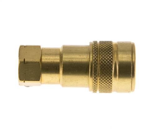 Acoplamiento hidráulico de latón DN 5 con rosca NPT hembra de 1/8 de pulgada ISO 7241-1 B D 10,9mm