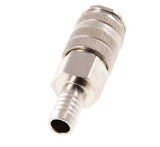 Latón niquelado DN 10 Enchufe de anclaje al aire 13 mm Pilar para manguera