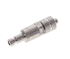 Acero inoxidable 316L DN 2,7 (Micro) Acoplamiento de aire Tapón 4x6 mm Tuerca de unión Doble cierre