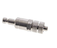 Acero inoxidable 316L DN 2,7 (Micro) Acoplamiento de aire Tapón 4x6 mm Tuerca de unión Doble cierre