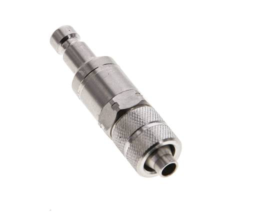 Acero inoxidable 316L DN 2,7 (Micro) Acoplamiento de aire Tapón 4x6 mm Tuerca de unión Doble cierre