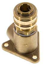 Acoplamiento de aire de latón DN 7.2 (Euro) Enchufe G de 1/2 pulgada hembra para montaje en pared